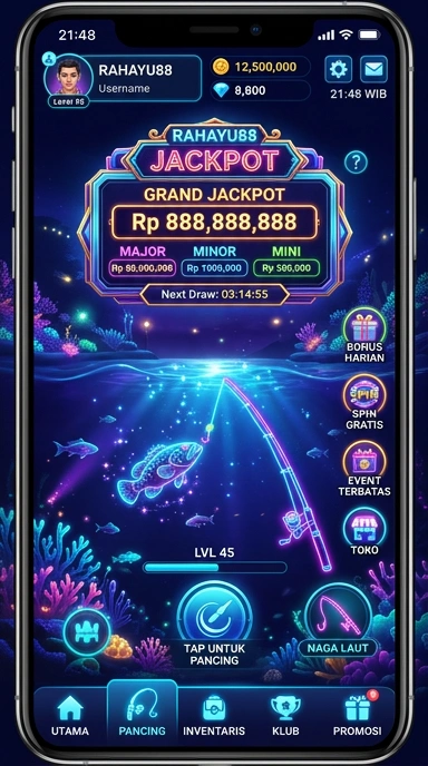 Cuplikan layar menu unduhan rahayu88 untuk perangkat Android